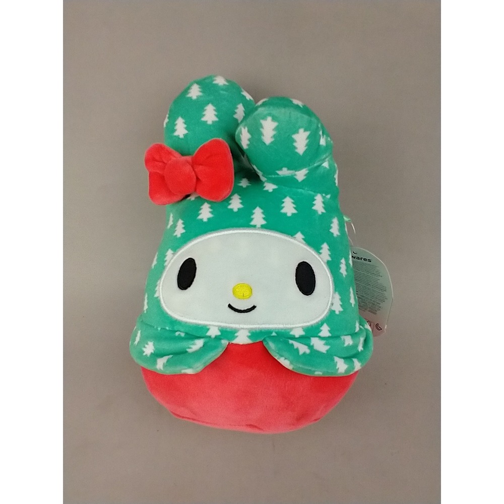 Squishmallow My Melody Sanrio Christmas Tree Green Hood Plush 8 inch Holiday